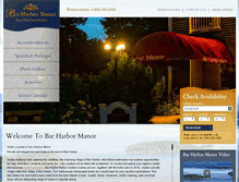 Tablet Screenshot of barharbormanor.com